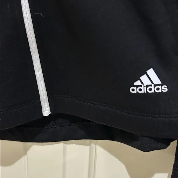 Adidas Black and White Track Jacket with Signature Stripes - Picture 2 of 7